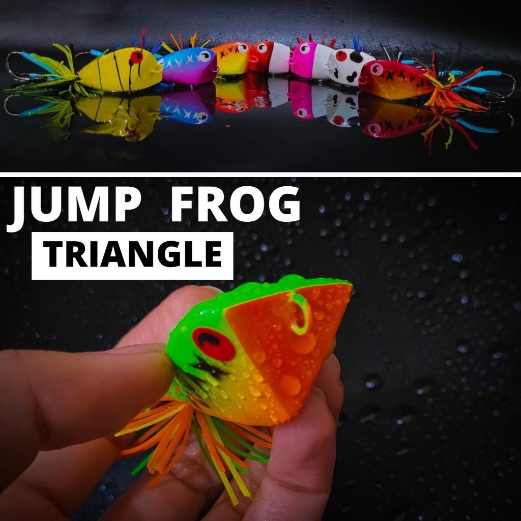 JUMP FROG TRIANGLE UMPAN CASTING GABUS TOMAN merck HEMLOCK