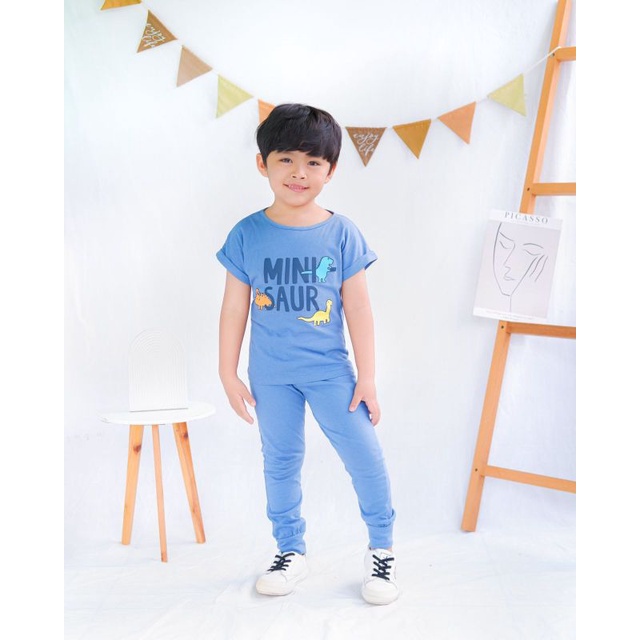 Setelan Anak Boboho Unisex Original Lucuna Pajamas Kaos Super Premium