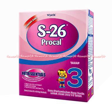 S-26 Procal Tahap 3 Rasa vanila Wyeth Susu S26 Vanilla 400gr