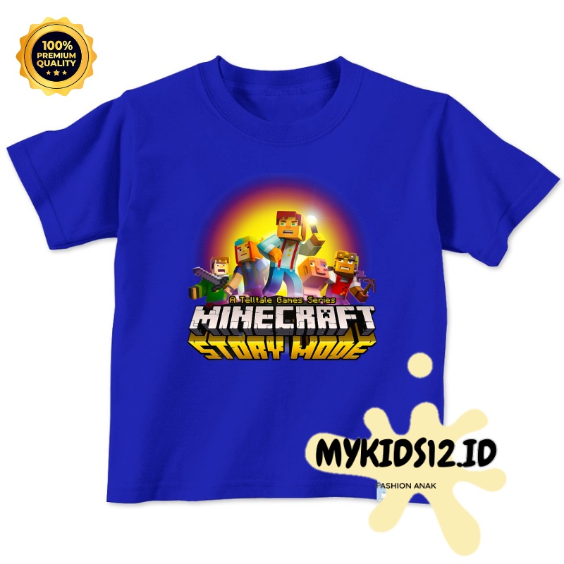 baju kaos anak minicraft minicraft minecrat mine craft baju anak distro bahan premium