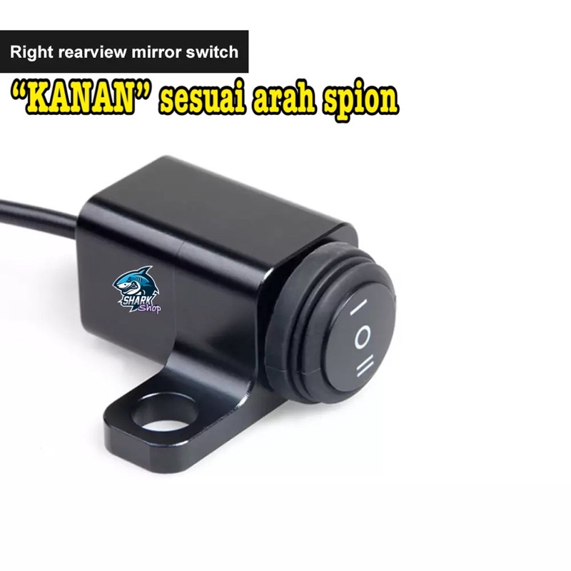 saklar on off breket spion motor kiri dan kanan bahan aloy/aluminium-4