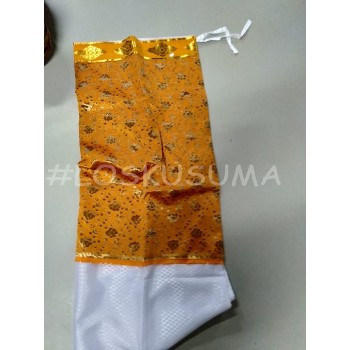 Wastra putih kuning Singapore India