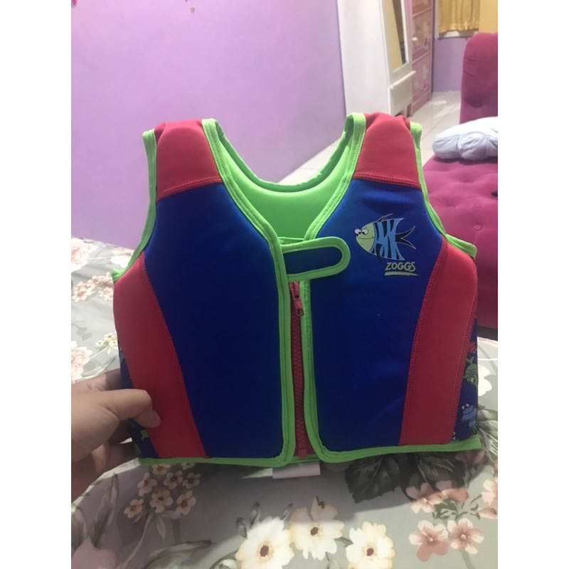 preloved pelampung zoggs mothercare