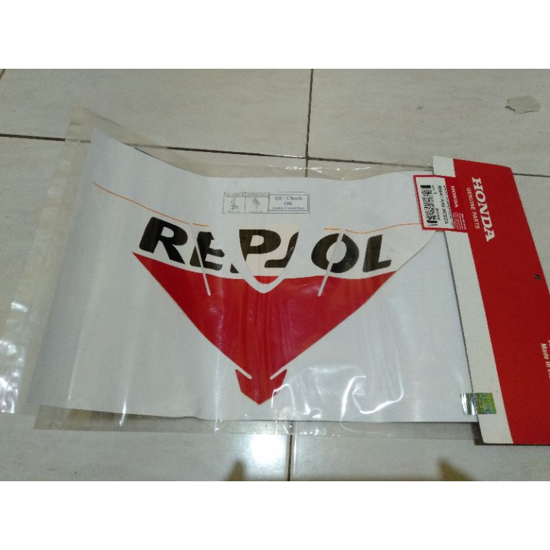 STICKER TAMENG COVER DEPAN TOPENG CBR150R K45N REPSOL CBR CBR150 R REPSOL EDITION ORIGINAL