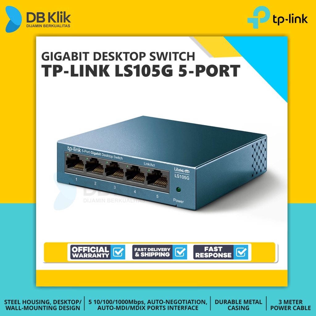 Switch Umanaged TP-LINK LS105G LiteWave 5-Port Gigabit Desktop Switch