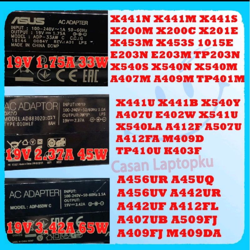 Charger Asus X441N X441M X441SA X200 X453