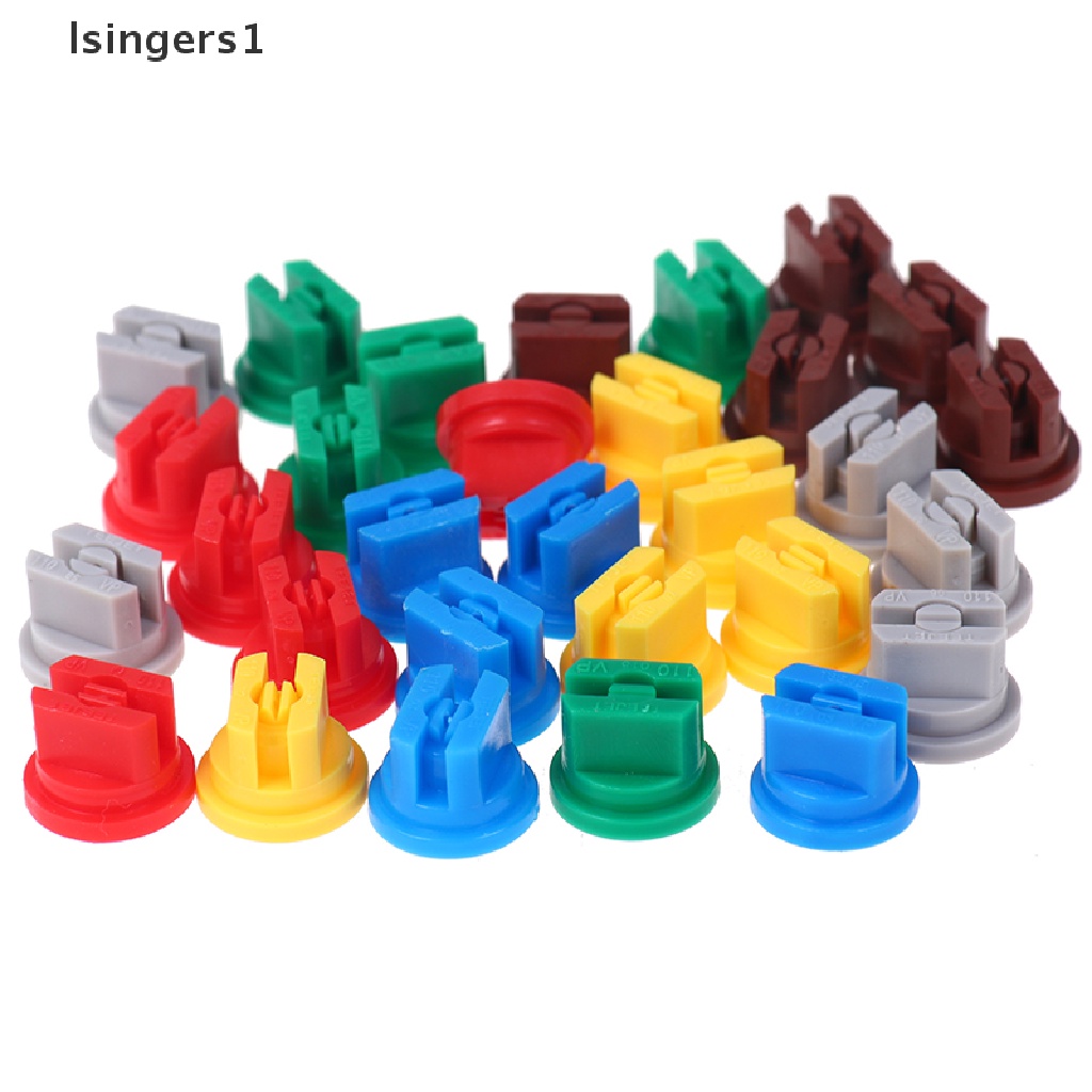(lsingers1) 5pcs Nozzle Spray Atomisasi Tekanan Tinggi Bentuk Kipas Untuk Irigasi Tanaman
