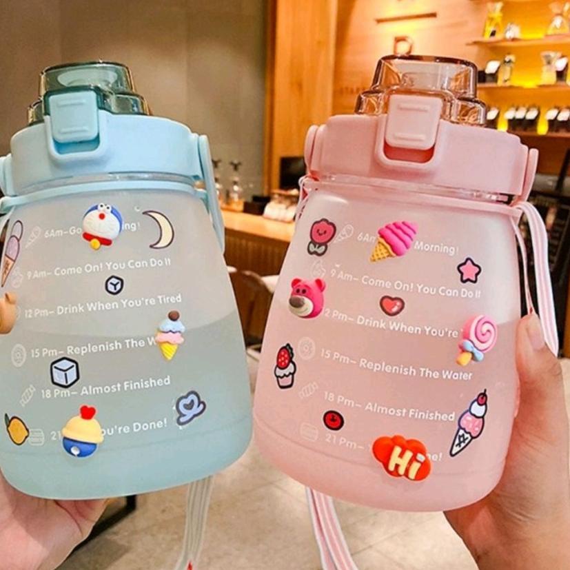 Sale YGS - Botol Motivasi lucu 1.4L  / Botol Minum Penanda Waktu 1400ml / Botol Viral Lucu 1.4L 654S