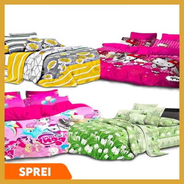 PROMO SEPRAI 3D DISPERSE ALL VARIAN - MOTIF2 KEMBANG DAN MINIMALIST SPREI TERBARU termurah COD