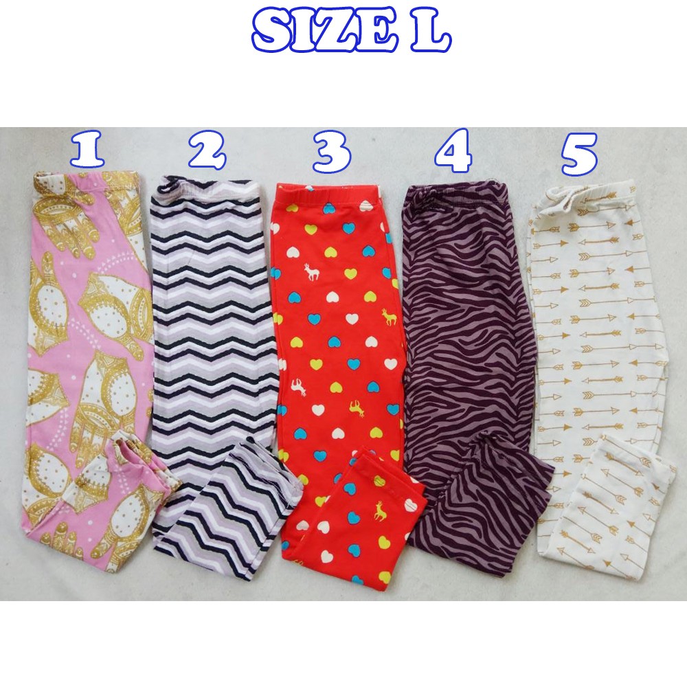 GRISELDA Legging Size L (5 - 6 th) XXL 8-10 th Leging anak cewe lejing anak perempuan katun kaos gg