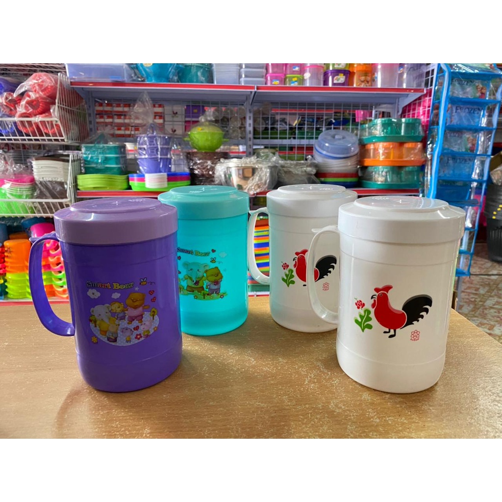 Mug tutup plastik / gelas tutup plastik EXCELSO