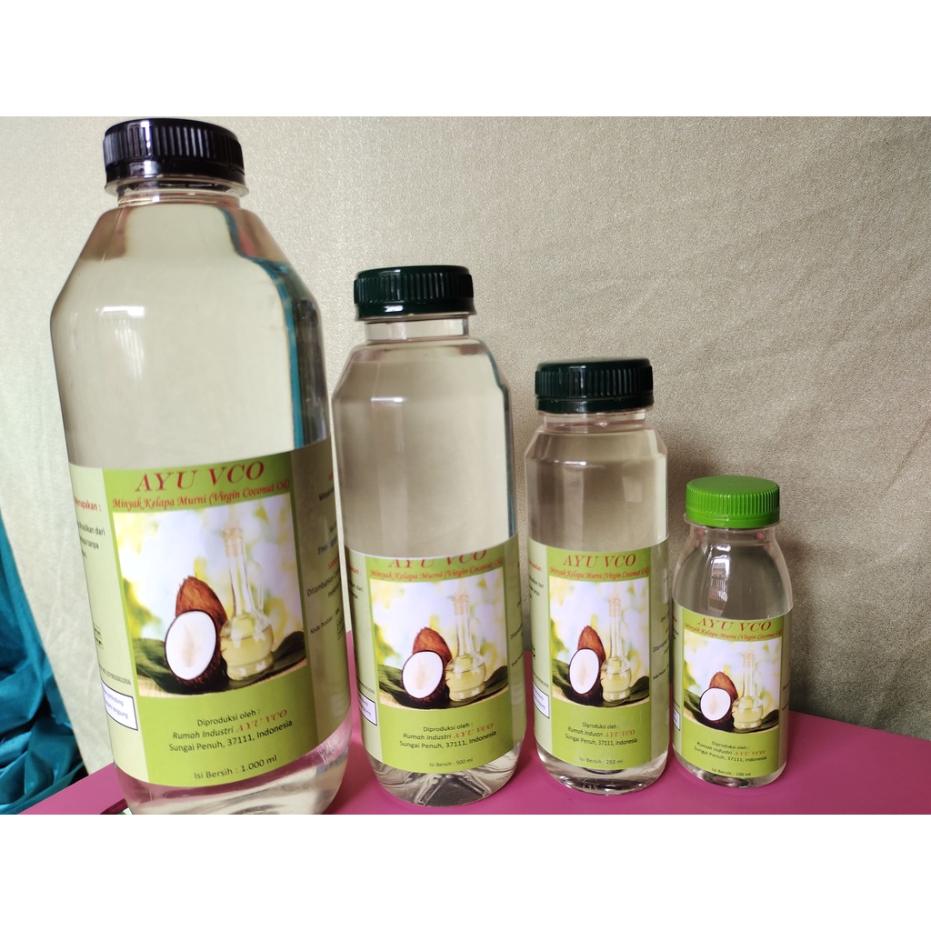 

EKSTRA VIRGIN COCONUT OIL VCO MURNI 100% TANPA PEMANASAN /DUS ISI 12 PCS_ MINYAK KELAPA MURNI