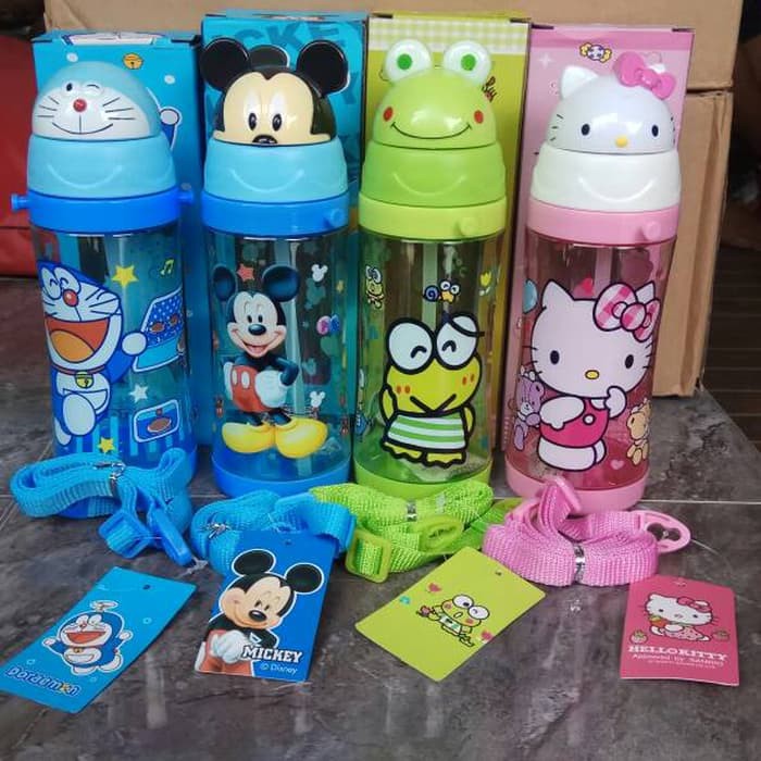 DAL Botol Air Minum Kepala Karakter Lucu anak  / Botol Minum Lucu  / tempat minuman Unik anak
