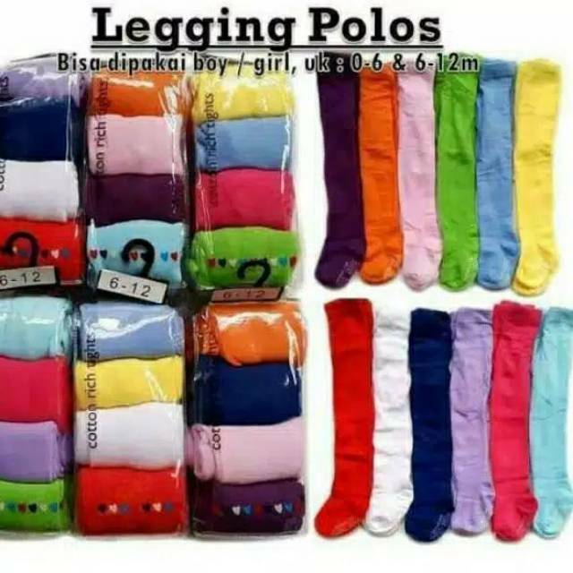 1PACK ISI 4 LEGGING POLOS PELINDUNG LUTUT BAYI LEGGING TUTUP KAKI Legging Legging bayi polos tutup kaki / leging cotton rich polos 1 Pack Isi 4 Legging Bayi Carterlove Tutup Kaki Anti Slip Polos Cotton Rich Adem Newborn