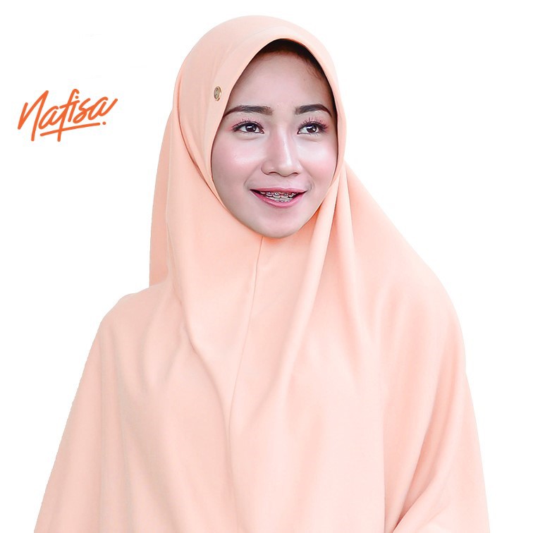 Nafisa Asha | Jilbab Instan Pet Antem | Hijab Instan Bergo Kaos Jumbo | Khimar Syar'i Premium-COKSU