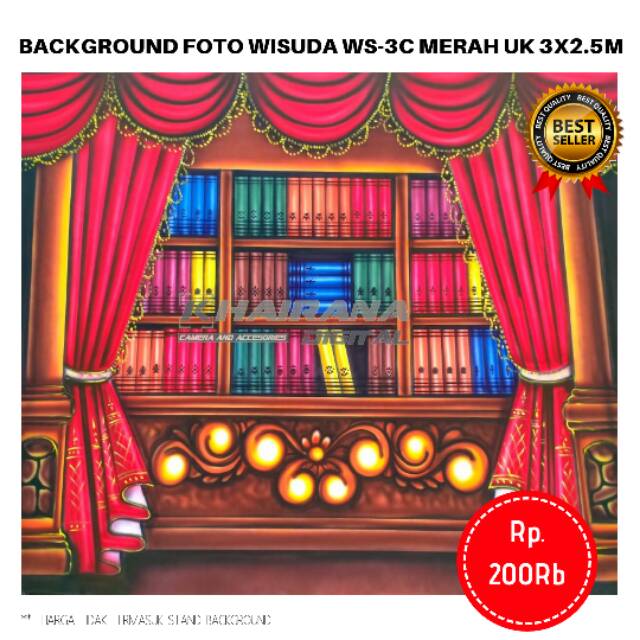 Background Backdrop Latar/Layar Foto Rak Wisuda Gorden WS3 ...