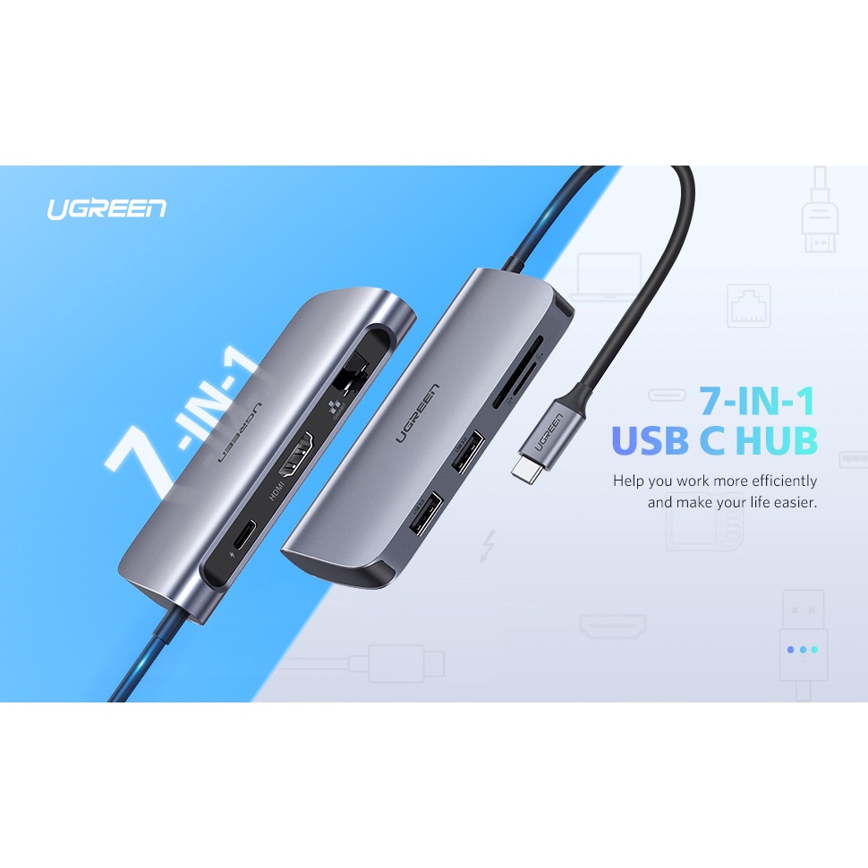 UGREEN USB C MULTIFUNCTION ADAPTER 7in1 / 10in1