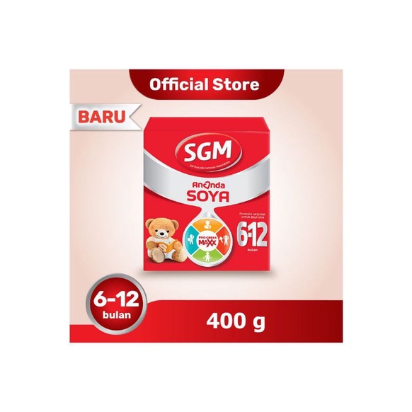 

SGM Ananda Soya usia 6-12 Bulan 400gr