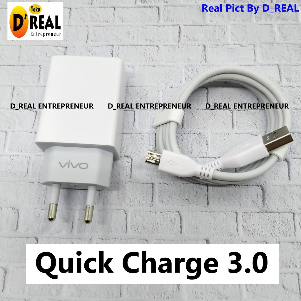 Charger Vivo V5 V11 V9 V10 V7 Y91 Y81 Qualcomm 3.0 Quick Charge Fast Charging Micro USB