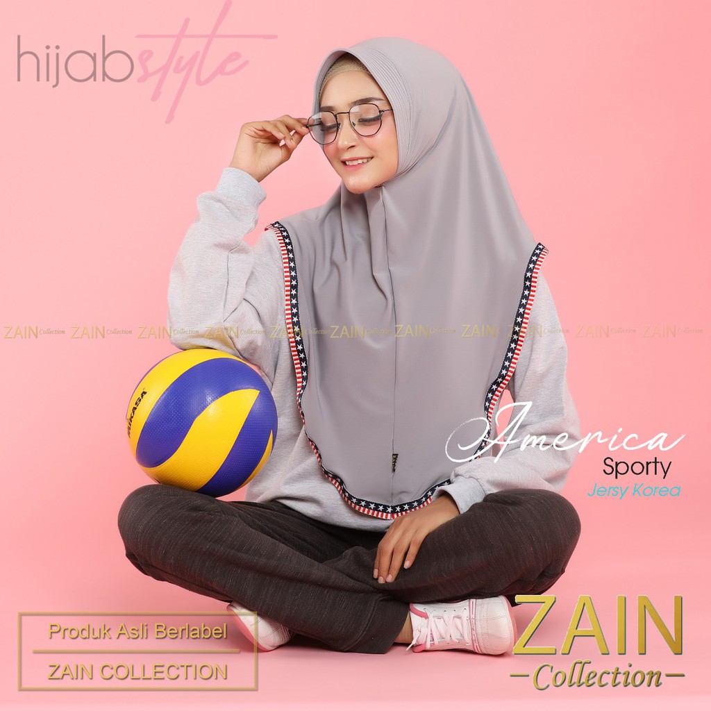 Jilbab Instan America Sporty Zain Collection-1