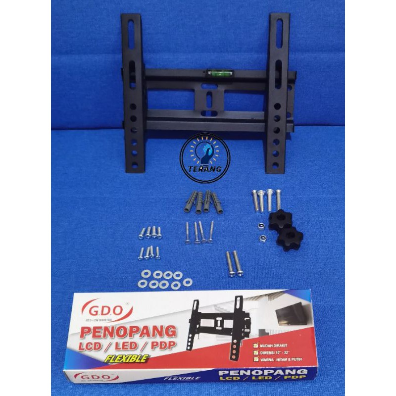 Bracket TV LED LCD 14 - 37 Inch Waterpas 15 17 19 21 22 24 27 29 32 35 37 in-5