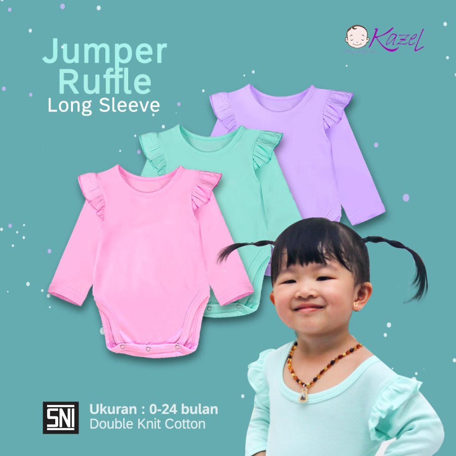 Kazel Ruffle Jumper Long Sleeve 3pcs