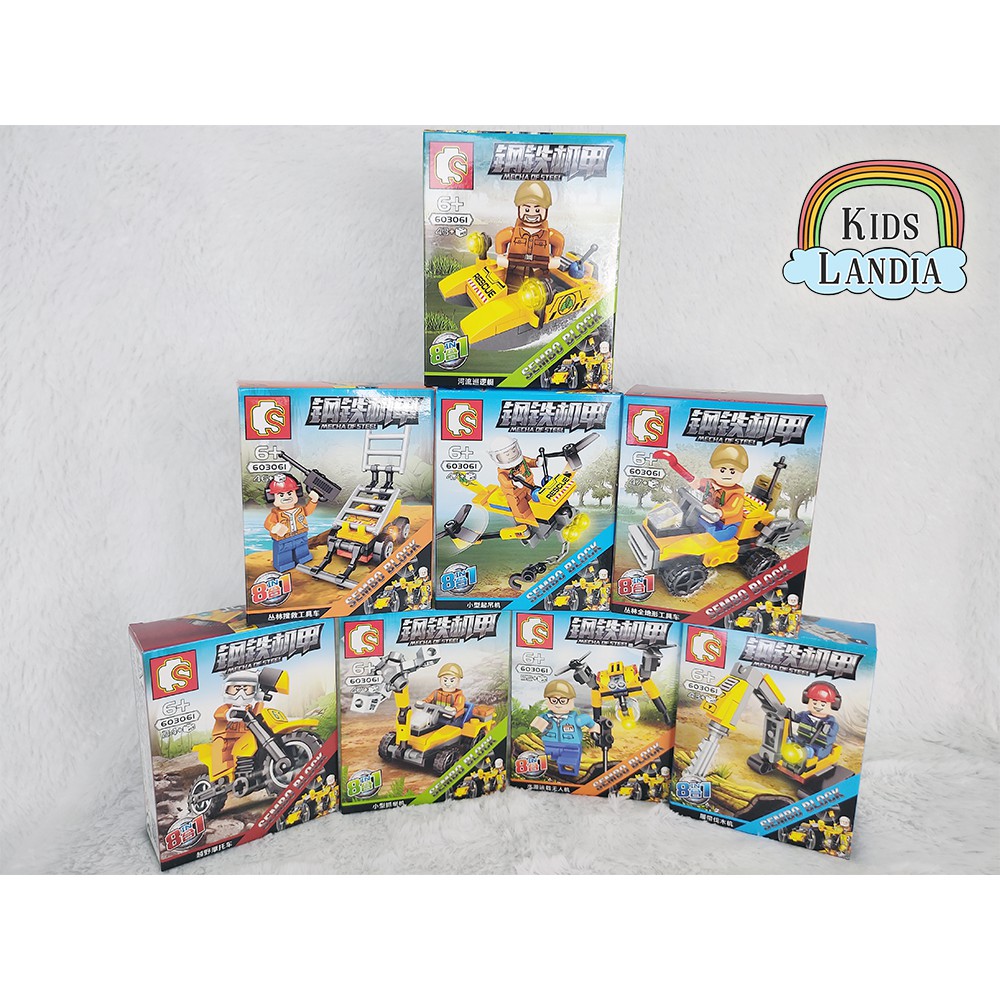 KidsLandia - Sembo Block Mecha Of Steel Sembo 8in1 603061