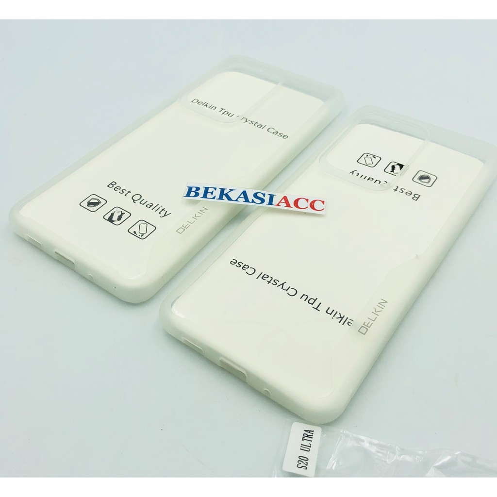 SILIKON SAMSUNG S20 ULTRA - SOFT CASE SAMSUNG S20 ULTRA  DELKIN CRYSTAL CASE