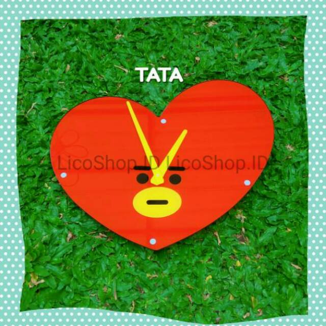 BT21 BTSXLINE//BTS V BT21 TATA Wall Clock

//Jam Dinding Akrilik TATA BT21