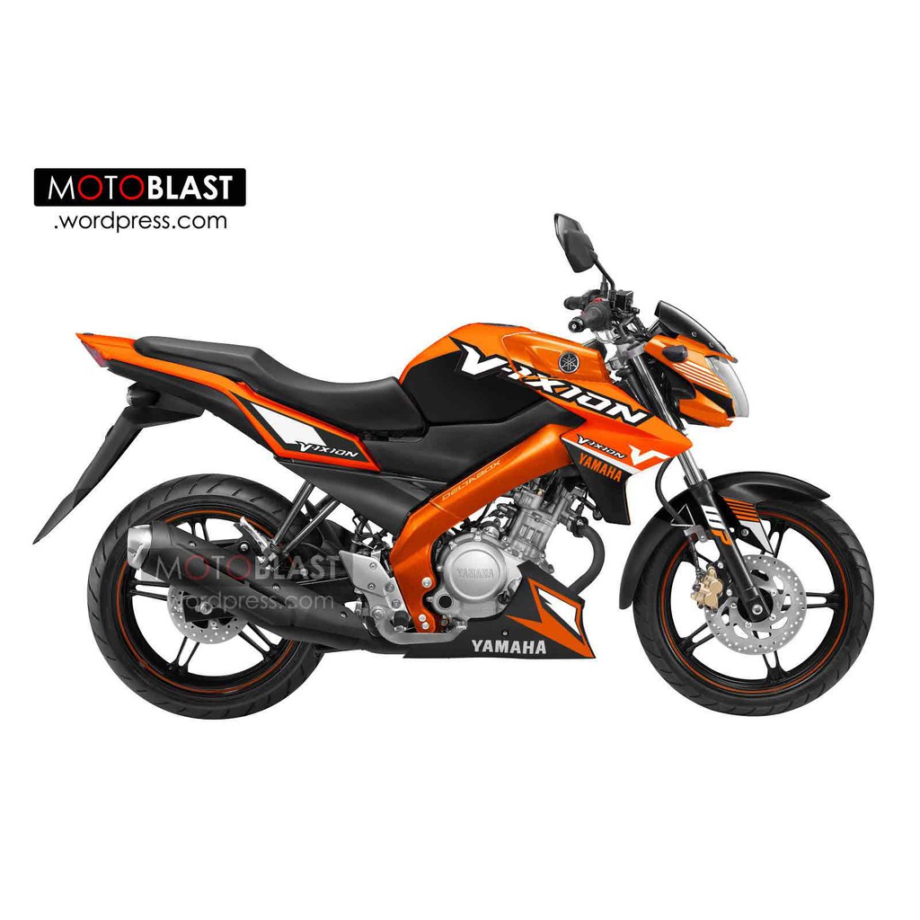 Decal Stiker Yamaha Vixion Orange Ktm Shopee Indonesia