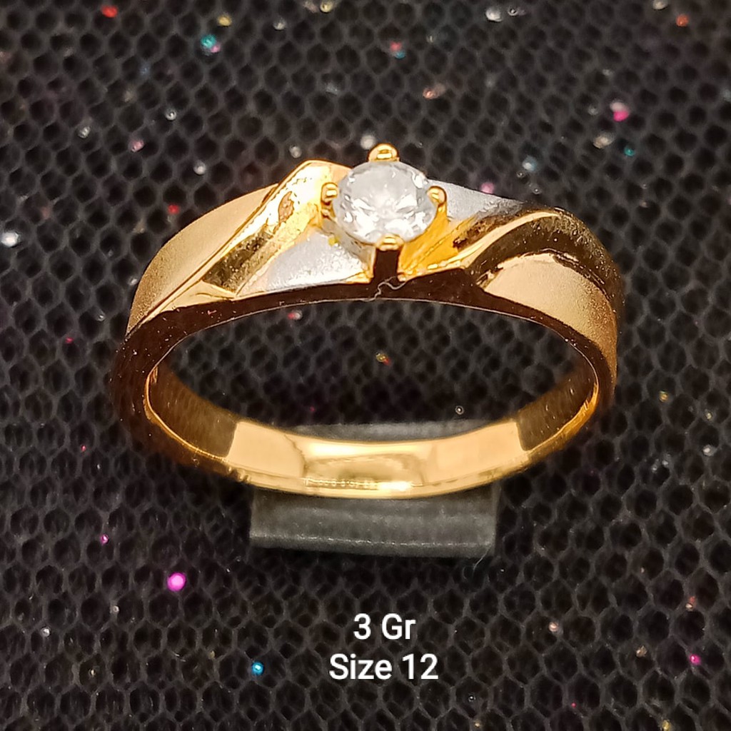 NEW Cincin Emas 17 K - 3 gr Kadar 750 - 2030