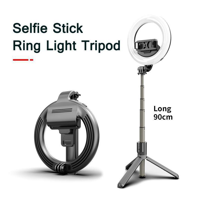 TRIPOD SELFIE STICK RING LIGHT L07 BLUETOOTH