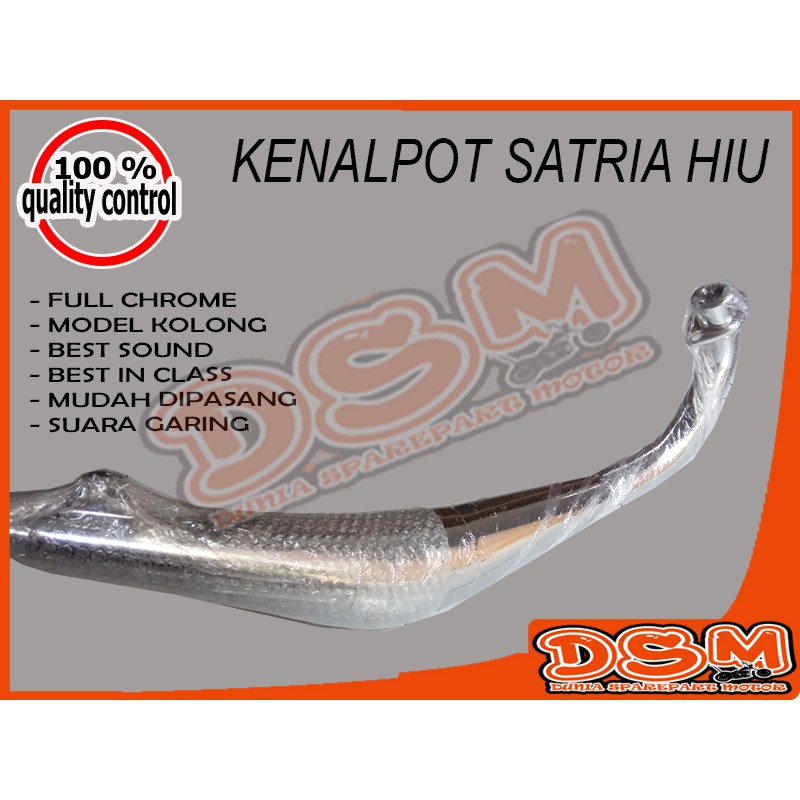 KNALPOT RACING SATRIA HIU / KNALPOT FULL CHROME SATRIA HIU / KNALPOT SATRIA HIU