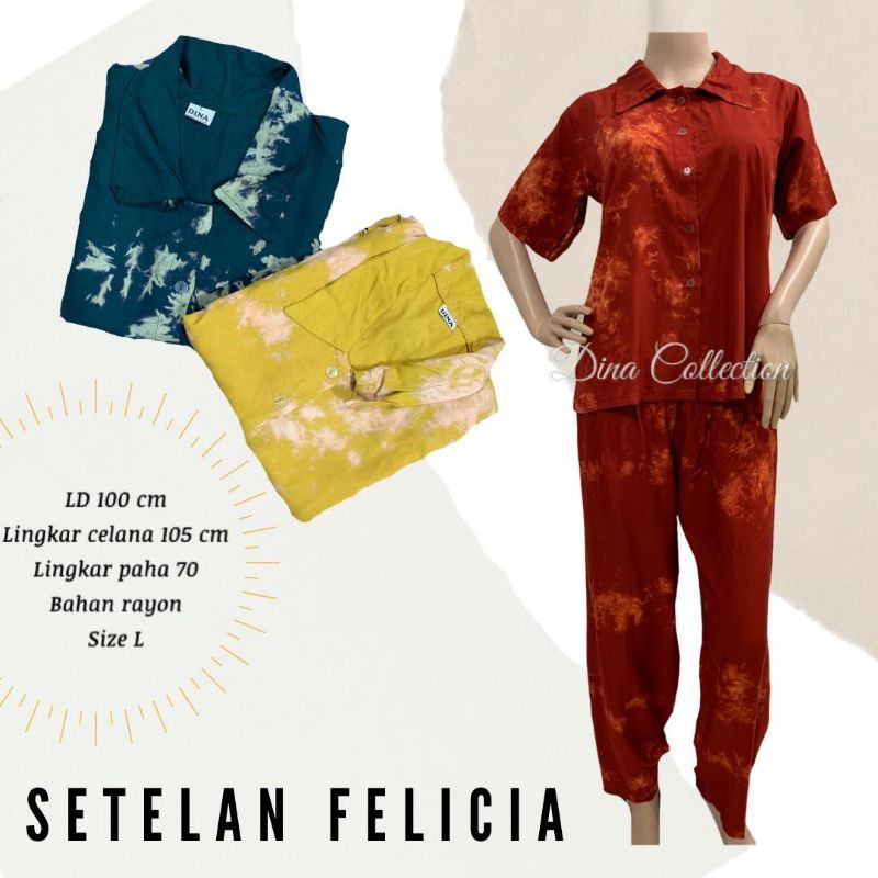 setelan felicia uk l