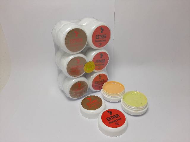 [12 Paket] Cream Esther Bleaching AB Original Pot Putih