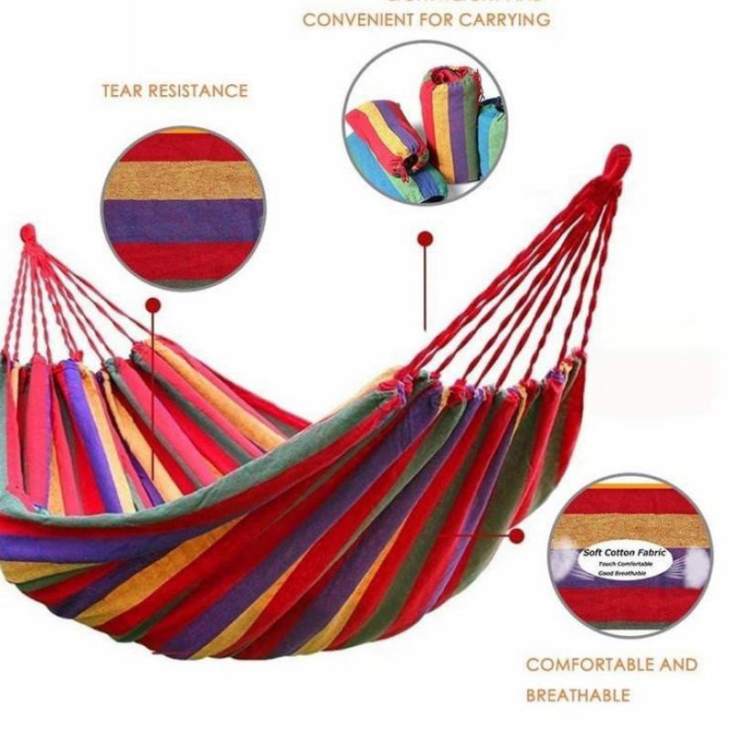 Tempat Tidur Gantung / Tempat Tidur Camping / Mendaki / Ayunan Hammock