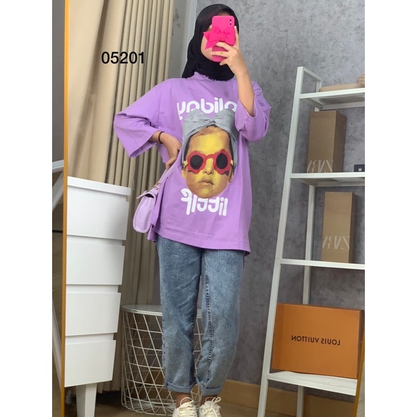 Kaos Tunik Wanita 3/4 I Baju Kaos Tunik Wanita I Kaos Tunik Wanita Lengan Panjang I Baju Kaos Tunik