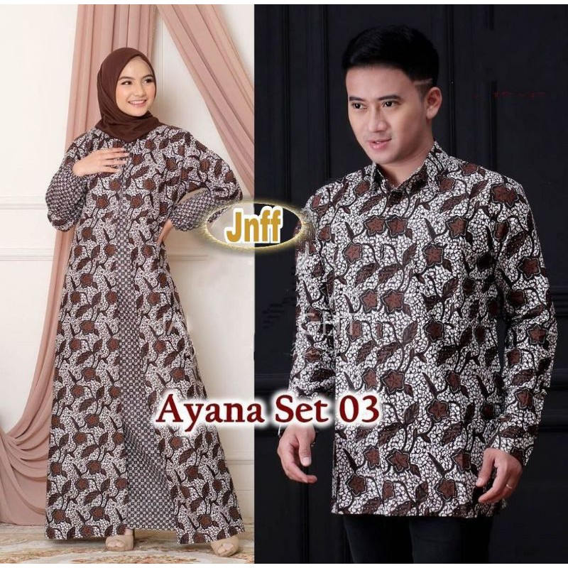 BATIK COUPLE KELUARGA (3 Warna) GAMIS BUSUI MOTIF MODANG KEMBANG BATIK KELUARGA SERAGAM GAMIS CARDY