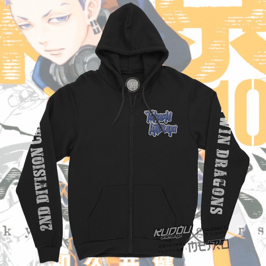 Jaket Takashi Mitsuya Black Tokyo Manji Anime Manga Tokyo Revengers Unisex