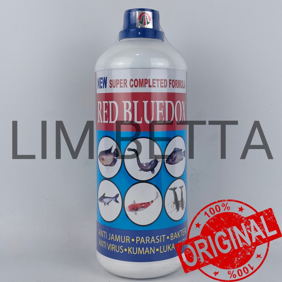 RED BLUEDOX 1 LITER / OBAT IKAN ANTI JAMUR DAN PARASIT