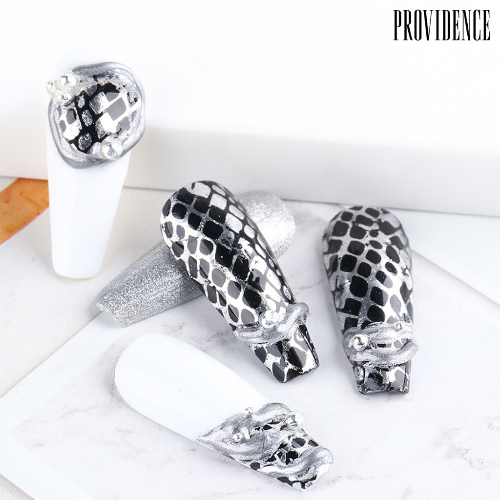 Providence 10pcs / Set Stiker Kuku Motif Kulit Leopard Untuk Dekorasi Nail Art / Manicure