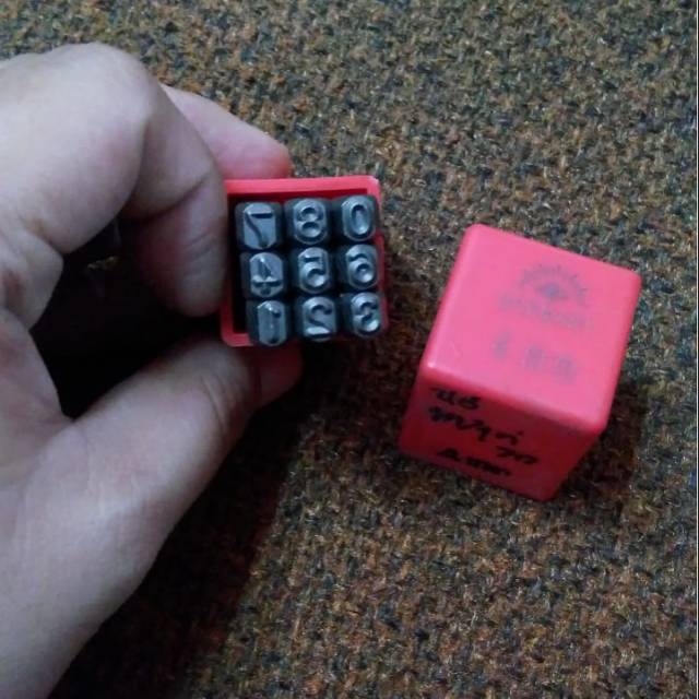 Angka Ketok Tjap Mata 4mm