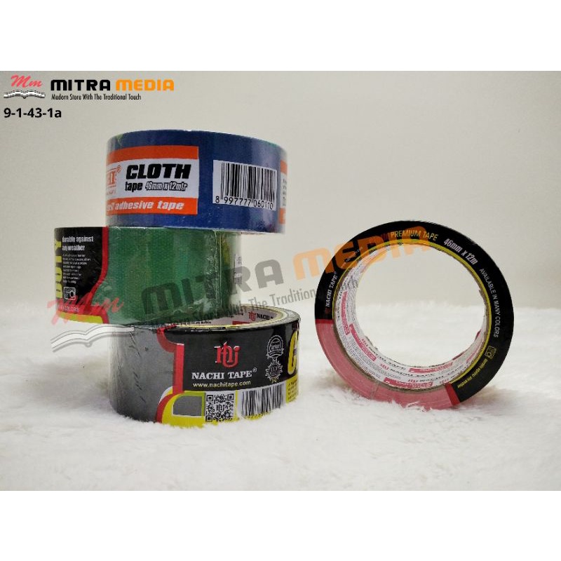 LAKBAN / CLOTH TAPE / LAKBAN WARNA / PLAKBAN KAIN WARNA 2" BESAR MURAH