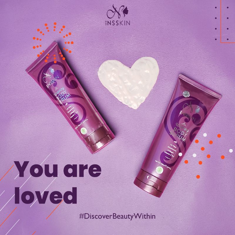 [BISA COD] WHITENING BODY SERUM NEW NSSKIN  [FREE GIFT]