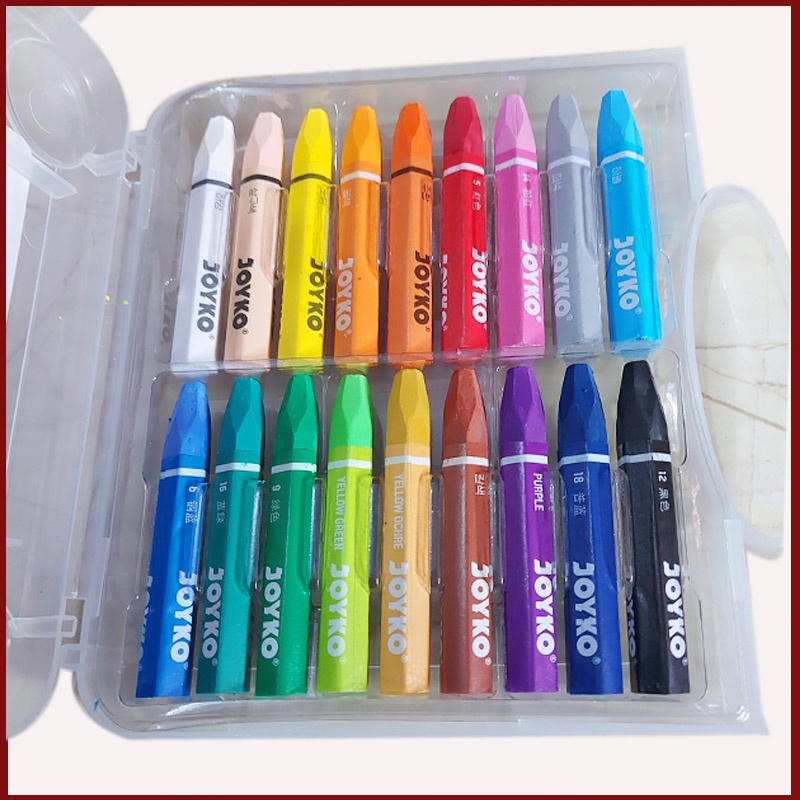 Crayon Joyko Oil Pastel 18 Warna Ori