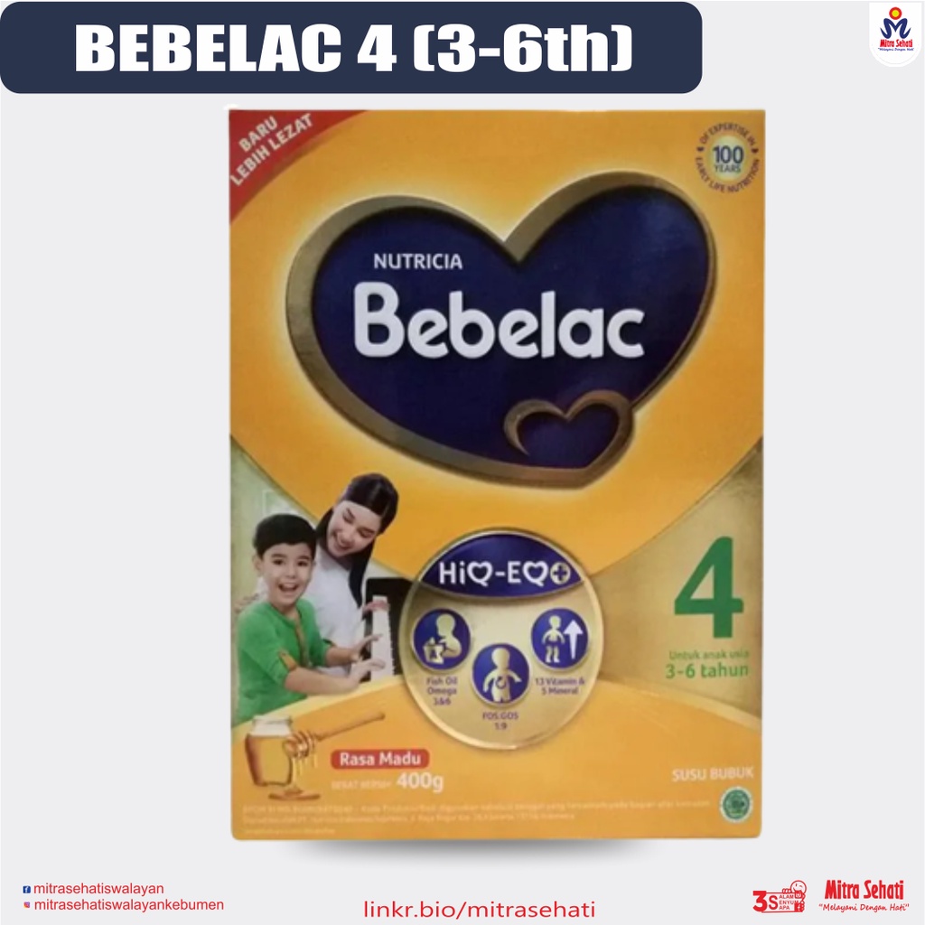 SUSU BEBELAC 3-4 (Rasa Madu, Vanila) / SUSU BEBELAC USIA 1 TAHUN KE ATAS[ Mitra Sehati Swalayan ]