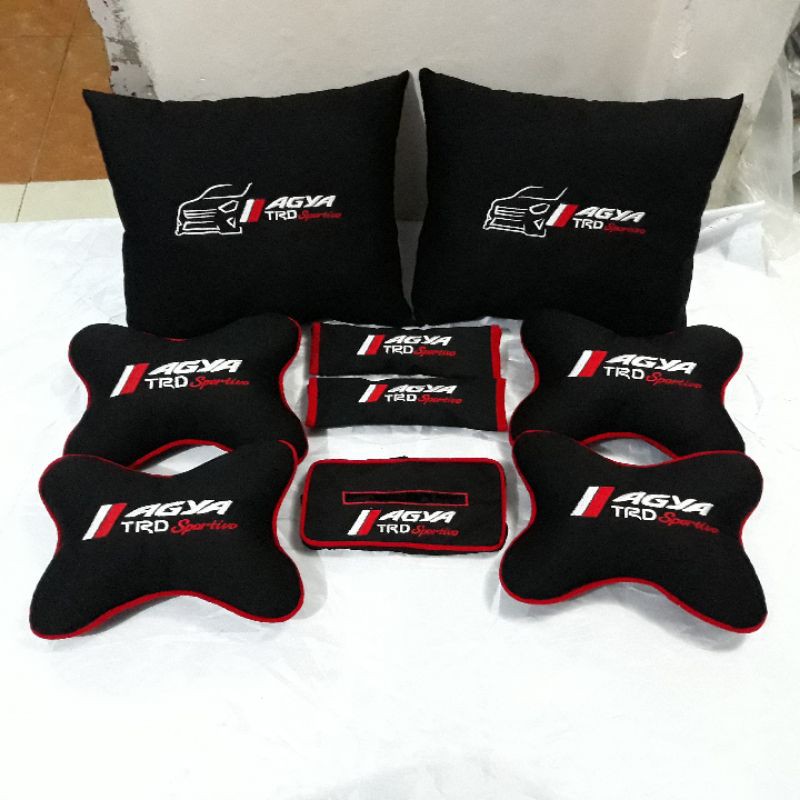 bantal mobil toyota agya trd sportivo aksesoris interior agya trd s