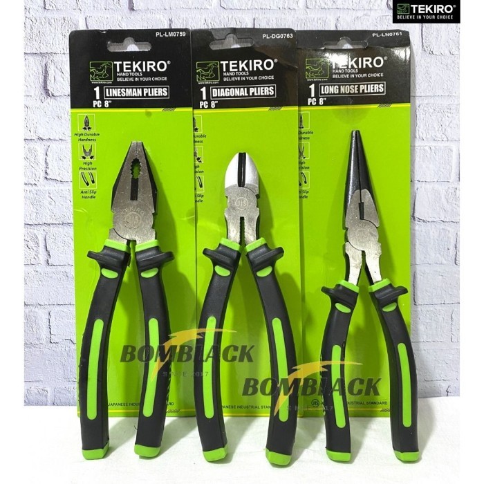 TEKIRO Tang Potong 8 inch 8 inci 8 inchi Diagonal Cutting Pliers