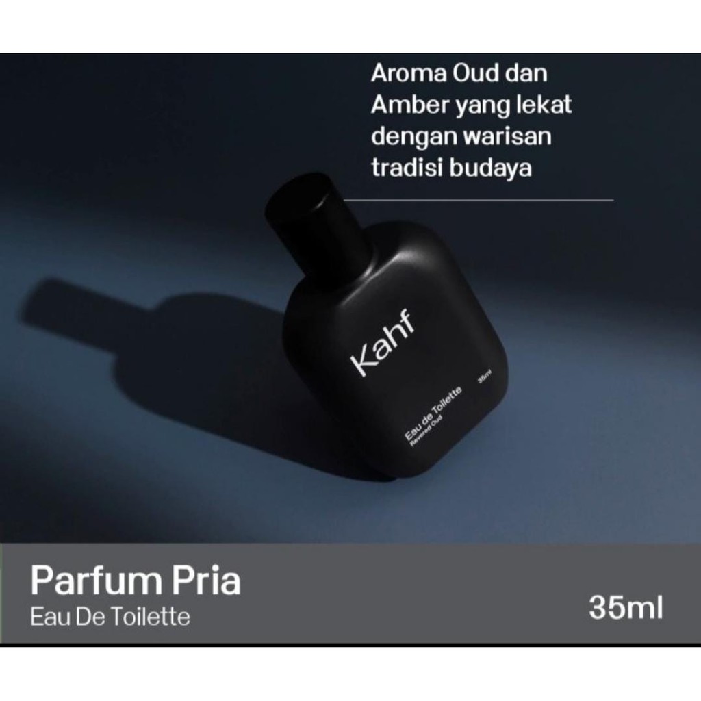 Kahf Parfum Pria Revered Oud Eau de Toilette 35 ml ( HITAM ) #Vitamin_KU