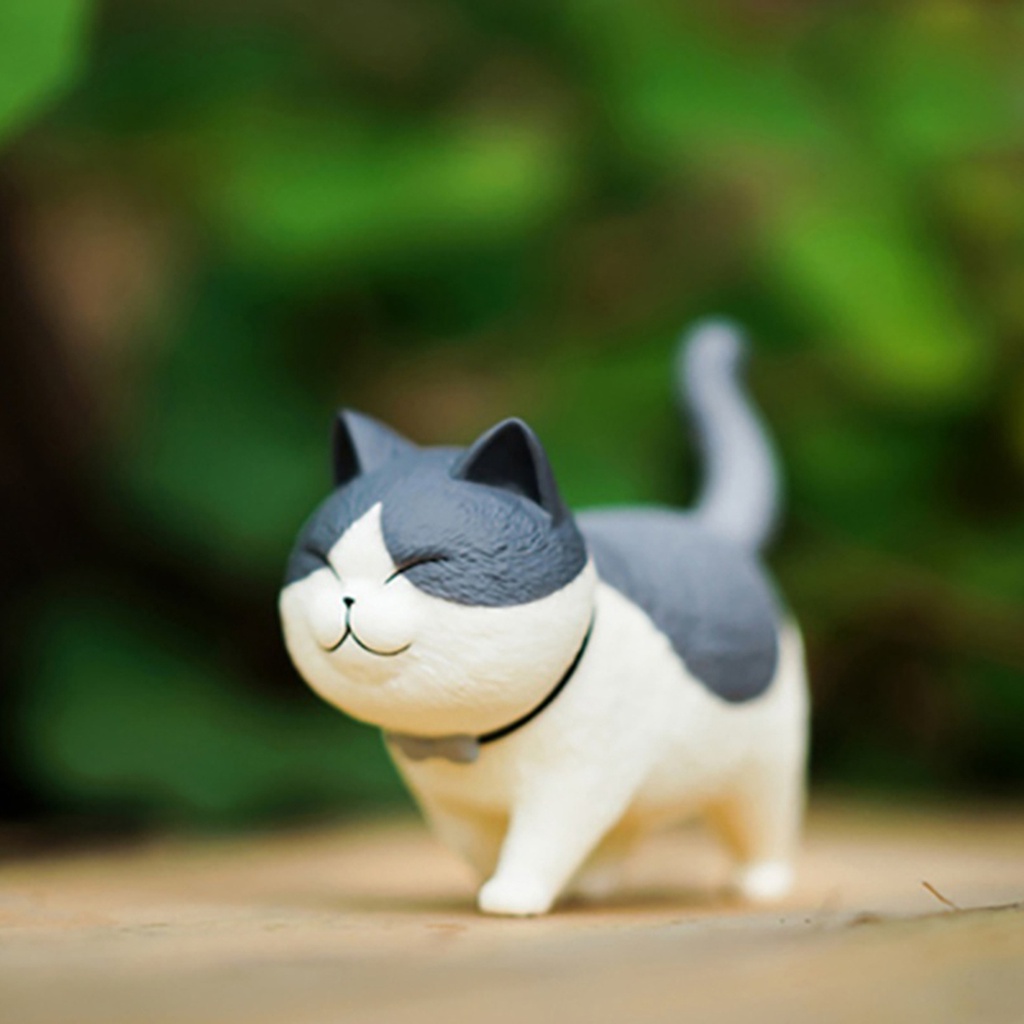 Miniatur Kartun Kucing Bahan Resin Untuk Aksesoris Taman Bonsai